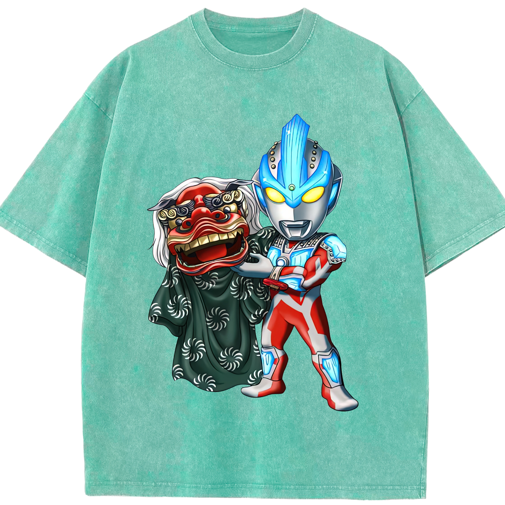 （画像用） ウルトラマン Ultraman 綿100% ヴィンテージ風 半袖Tシャツ（フロントプリント）